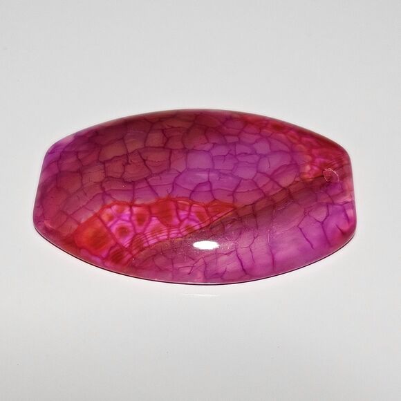*Sale* Rose Dragon Veins Agate Oval Holes Reiki Pendant Bead Stone - Picture 7 of 10